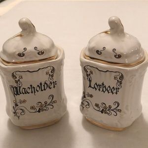 Vintage German Ceramic Spice Jars
